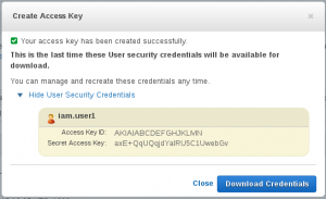 IAM User Keys