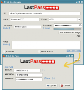 LastPass - save more form fields